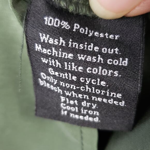 Rock & Republic Silky Dark Green Long Sleeve Button Down Top Women's Size Small - Picture 8 of 12